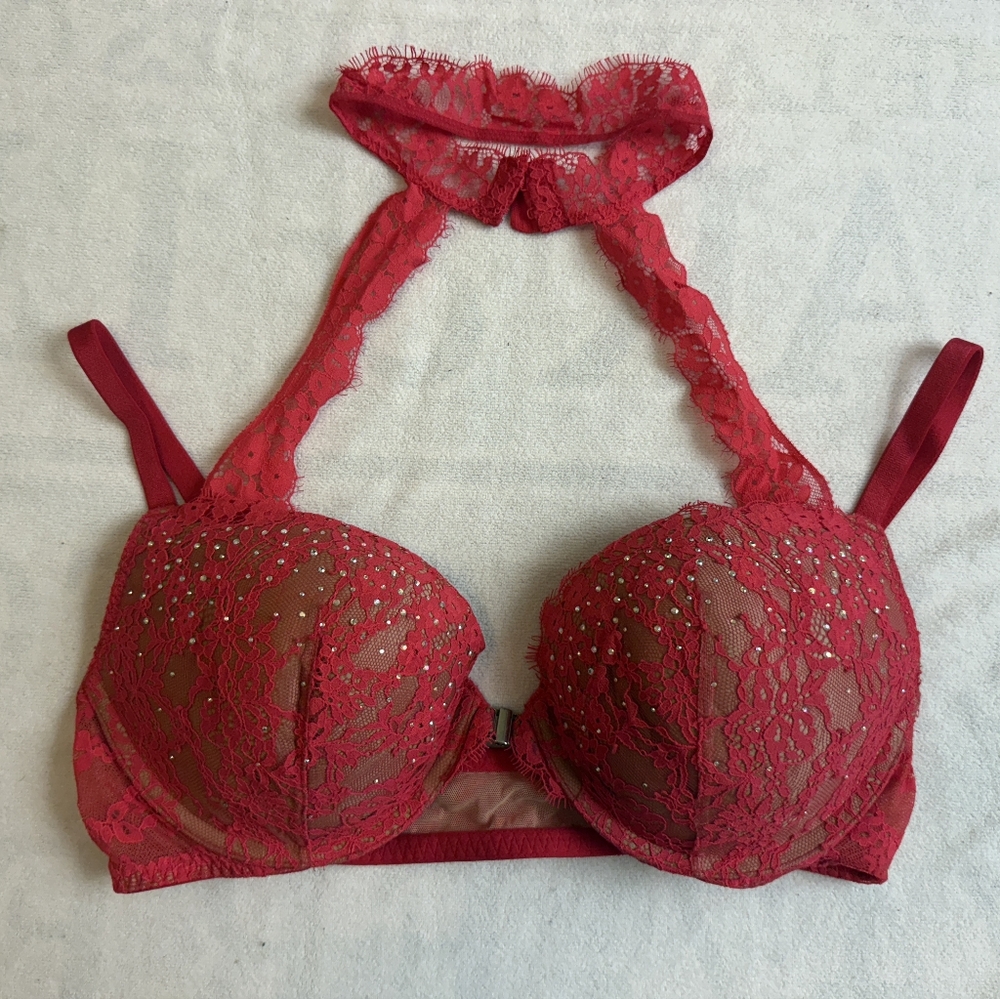 Victoria's Secret Studded Halter Neck Bra